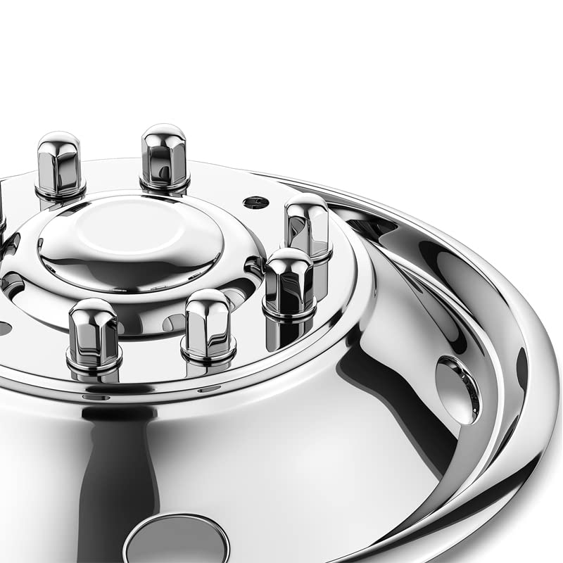 Polished Stainless Steel Dually Wheel Simulator 19.5