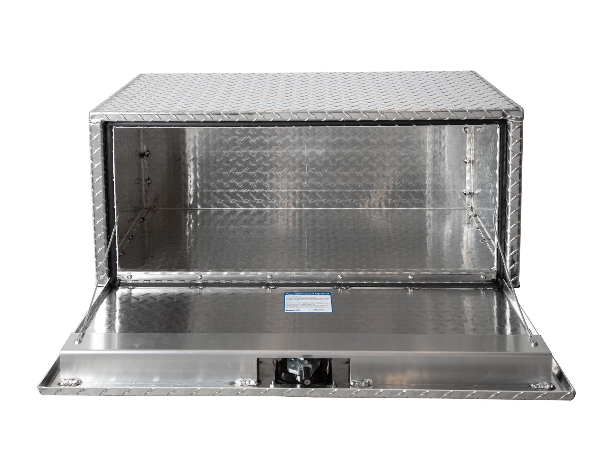 Diamond Tread Aluminum Underbody Truck Tool Box with Compression Latch - 14x12x30 Inch Heavy Duty Storage Box for Pickup Trucks | Made in USA | Perfect for Construction, Landscaping & Roadside Emergency Gear Organization