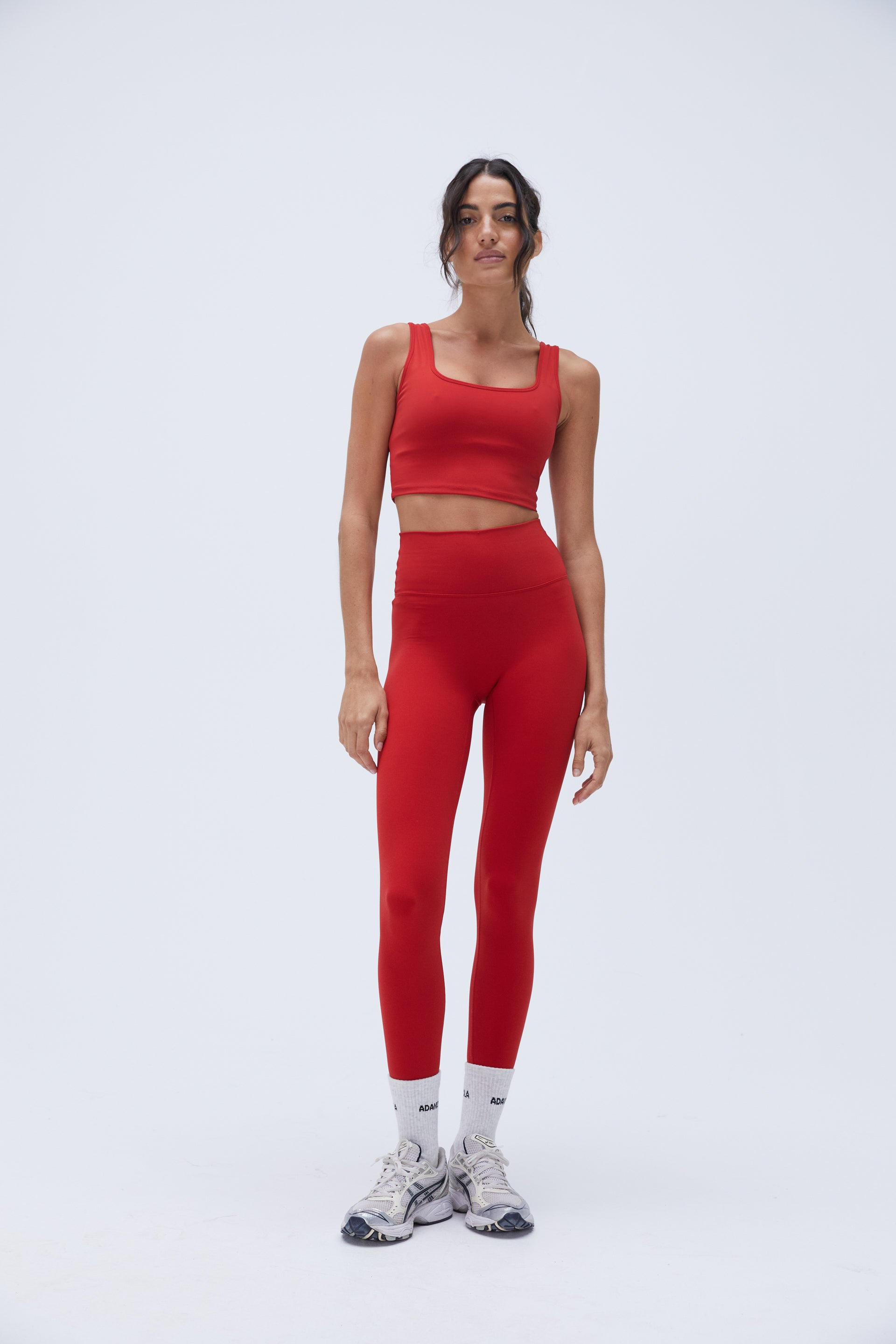 Ultimate Leggings for Women - Classic Red High Waist Yoga Pants - Perfect for Workout, Running, Yoga & Lounge Wear
