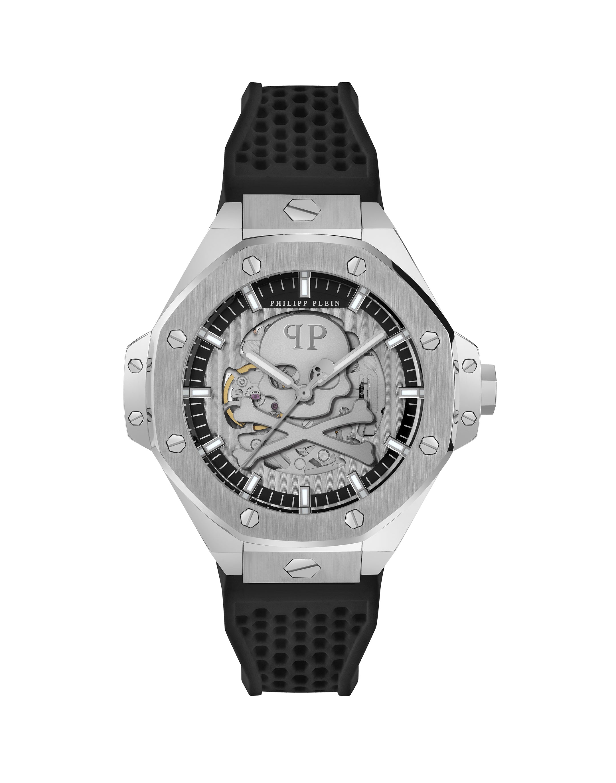 Skeleton Royal Stainless Steel Watches for Men - Waterproof Luxury Chronograph Wristwatch with Date Display - Perfect for Business, Formal Events & Daily Wear