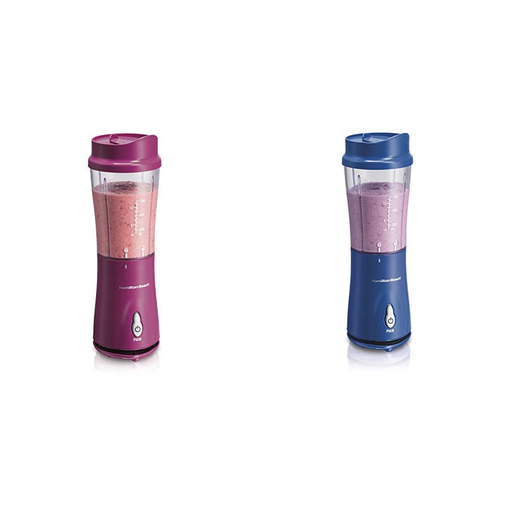 1. **Hamilton Beach Personal Blender for Shakes & Smoothies – 14oz Travel Cup with Lid, Raspberry (51131) – Perfect for Gym, Office & On-the-Go**   2. **Hamilton Beach Personal Smoothie Blender – 14oz Portable Travel Cup with Lid, Blue (51132) – Ideal for Healthy Drinks at Home, Work & Travel**