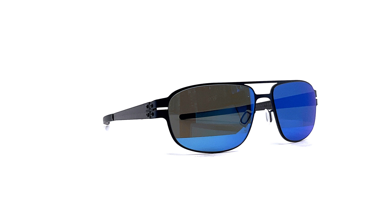 Premium Black Eyewear Wayne Sunglasses - Ocean & Carbon Frame - Stylish UV Protection for Outdoor Activities, Driving, and Fashion