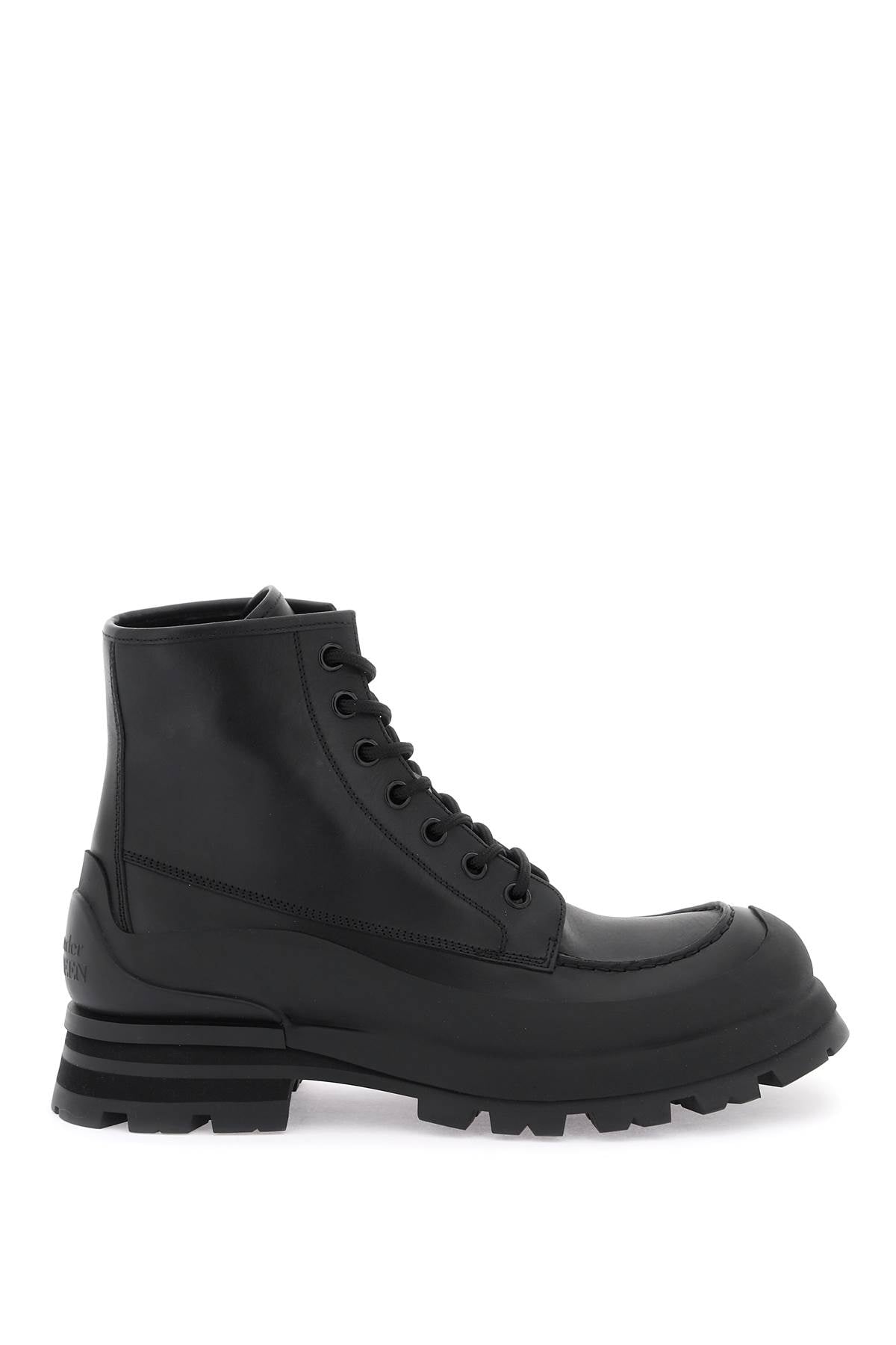 Alexander McQueen Leather Ankle Boots for Women - Stylish & Comfortable Designer Boots for Fall, Winter & Night Out