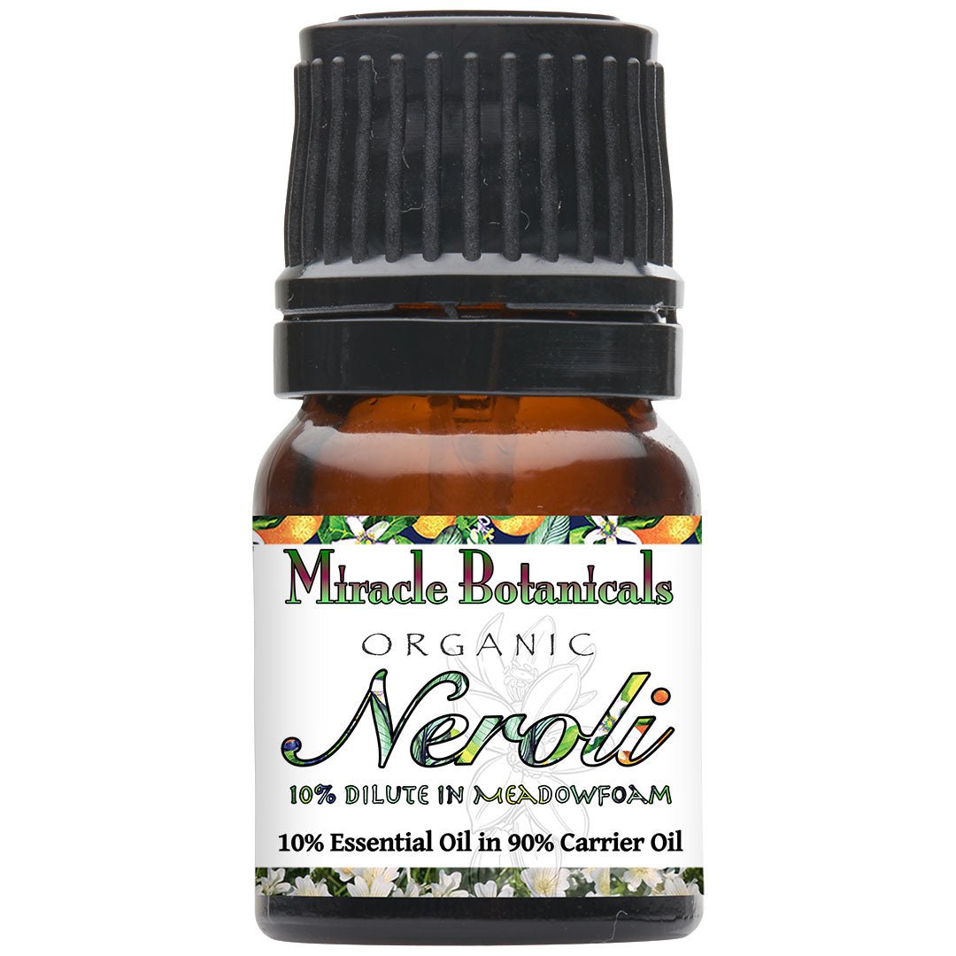 Organic Neroli Essential Oil (Citrus Aurantium Amara) - Pure Aromatherapy Oil for Relaxation, Skincare & Stress Relief