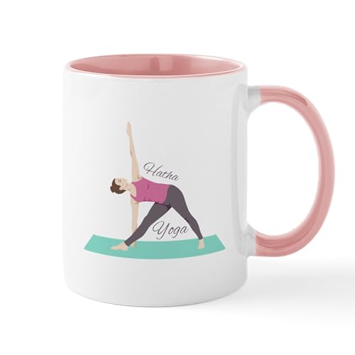 White/Pink Inside - Hatha Yoga Mugs