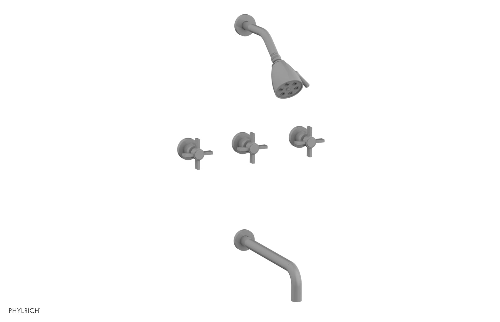 Premium 3-Handle Tub and Shower Faucet Set with 12