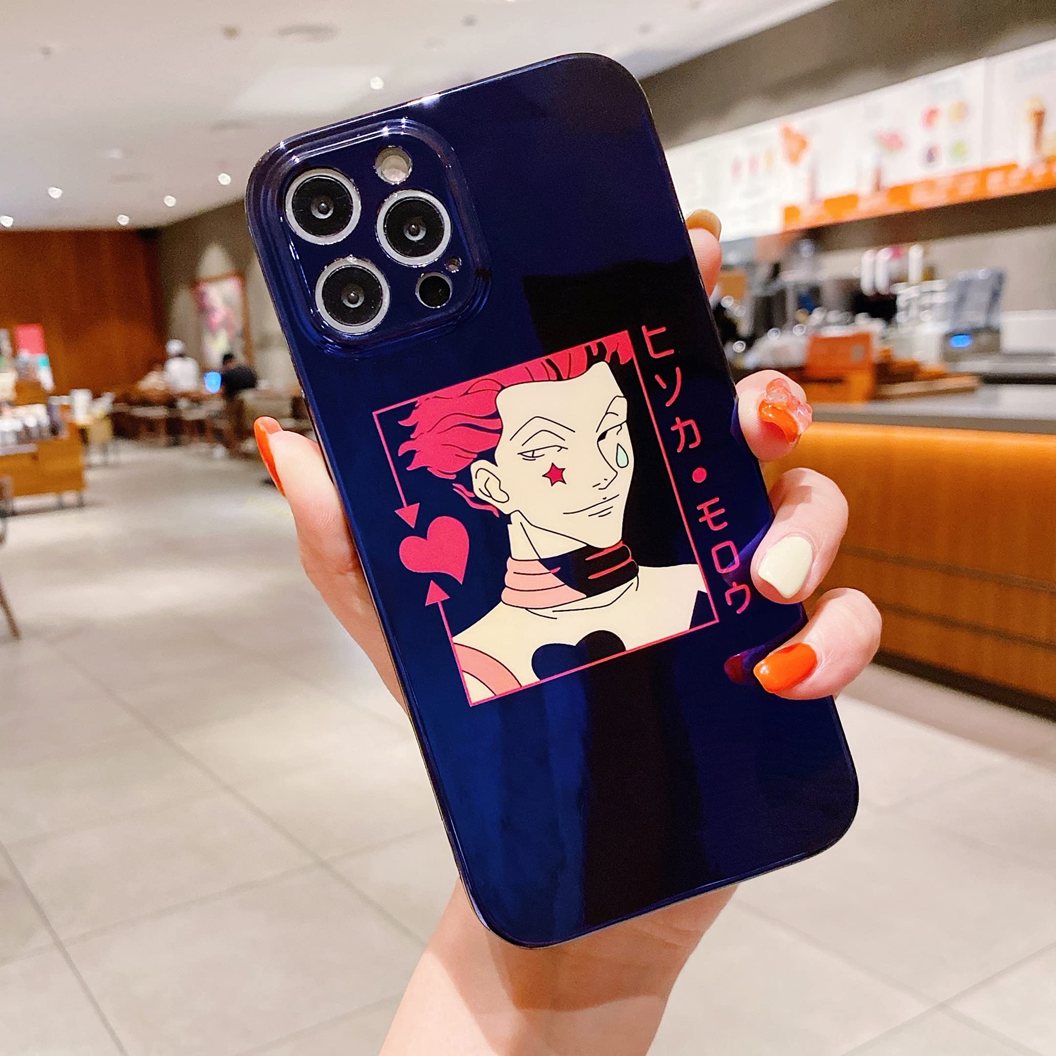 Premium Anime Phone Case for iPhone 12 Pro Max - Hisoka & Gon Freecs Soft Glossy Cover | Hunter x Hunter Manga Style | Perfect Gift for Anime Fans & Cosplay Events
