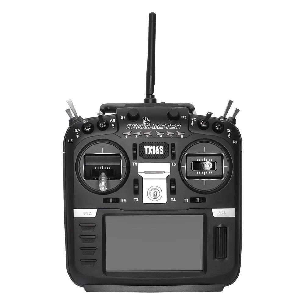 RadioMaster TX16S 2.4GHz 16-Channel Multi-Protocol Radio Transmitter with OpenTX System and Hall Effect Gimbals - Perfect for RC Drones, Airplanes, and FPV Racing