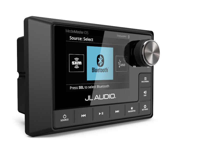 JL Audio MM105 MediaMaster Waterproof Marine Stereo with Color LCD Display - Perfect for Boats, Yachts & Outdoor Water Activities