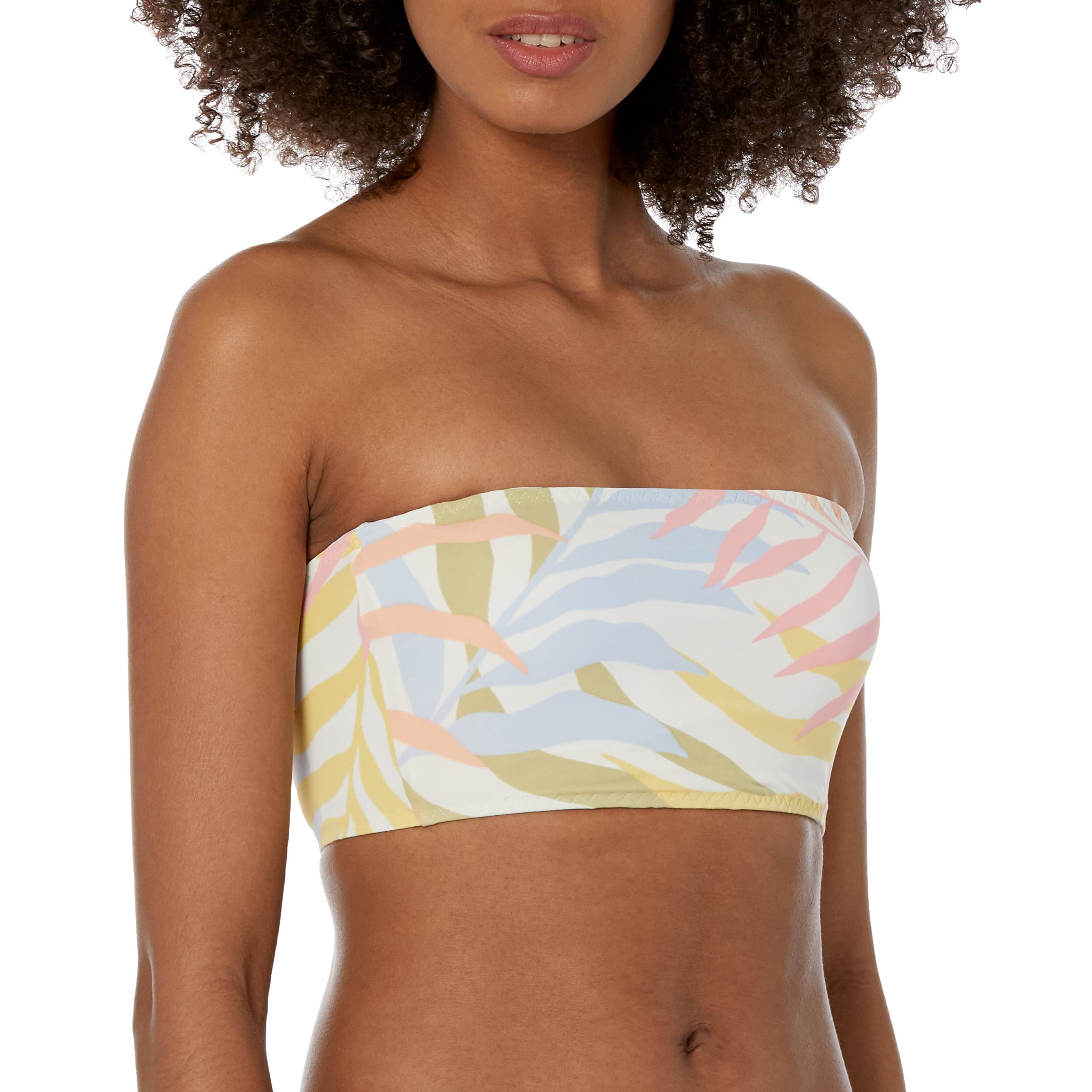 Billabong Women's Tropic Jungle Print Skinny Tube Bikini Top - Floral Swimwear for Beach, Pool & Summer Vacations