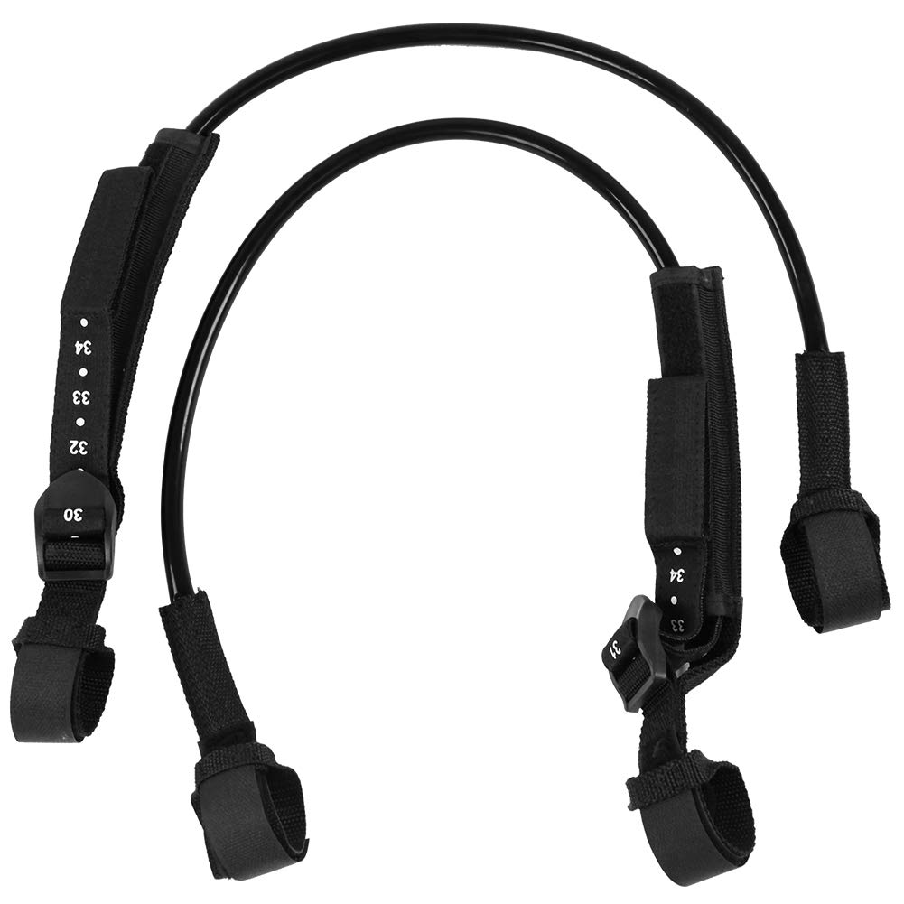 EVTSCAN 2PCS 28-34inch Adjustable Surfing Leash String - Black Safety Windsurfing Harness Lines for Surfboard Accessories | Perfect for Windsurfing, Kite Surfing & Water Sports Equipment