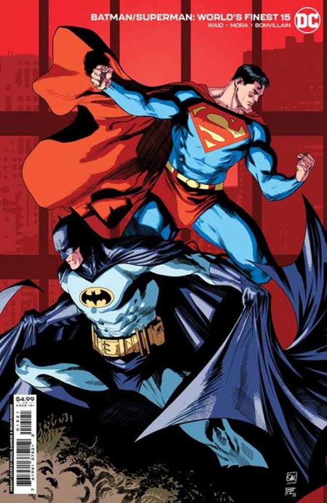 Batman Superman Worlds Finest #15 Cover B Variant - Daniel Sampere & Bruno Redondo Card Stock Edition - DC Comics Collectible for Display & Investment