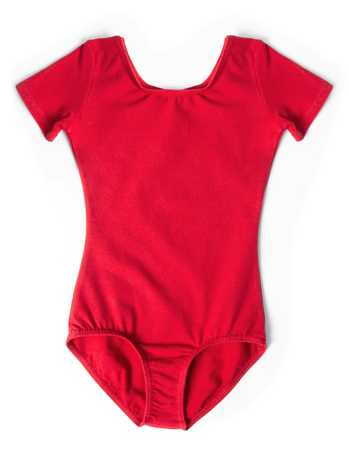 Women's Cotton Short Sleeve Dance Leotard - Breathable Stretch Ballet Gymnastics Leotard for Dance Class, Yoga & Performance (Perfect for Ballet, Jazz, Contemporary & Aerial Arts)