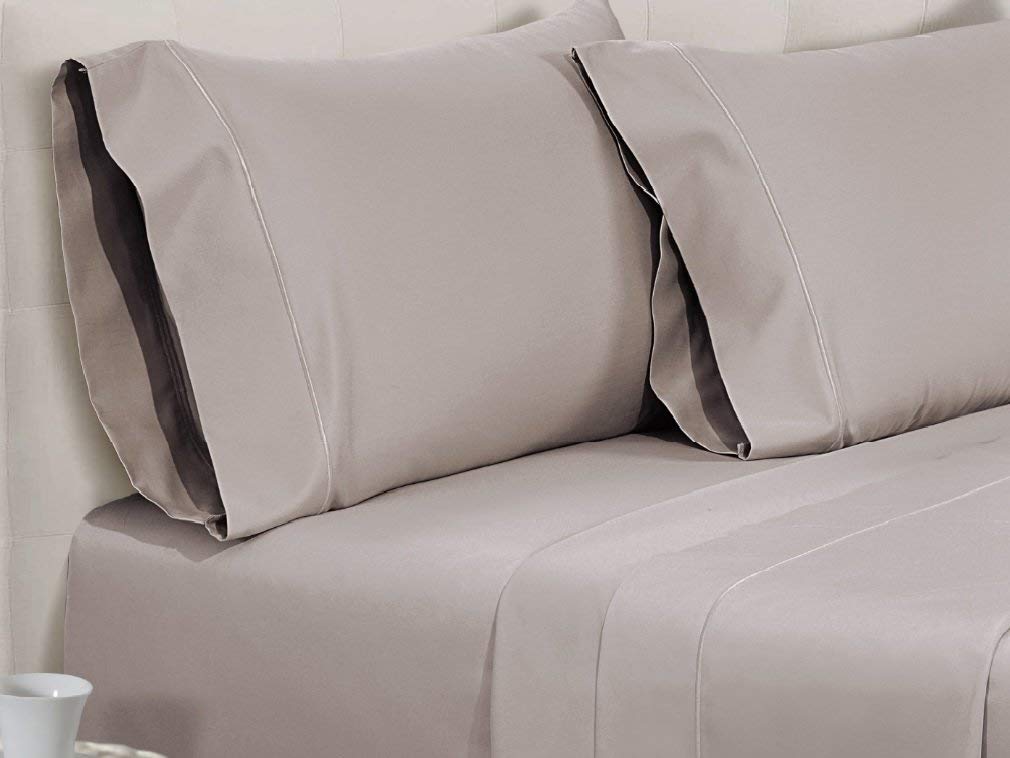 Premium 4-Piece 100% Egyptian Cotton Bed Sheet Set - Extra Deep Pocket (18