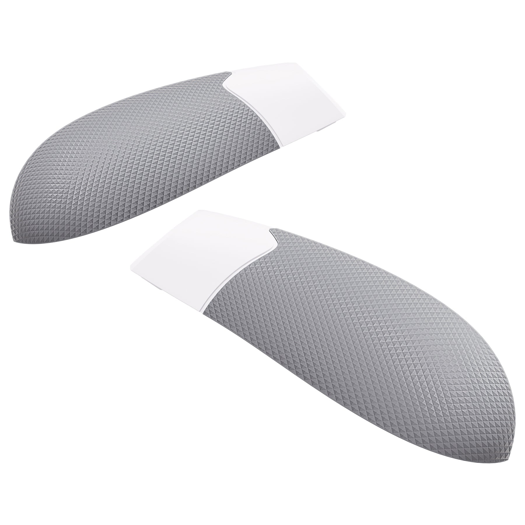 Non-Slip Rubberized Grip Replacement Back Panel for Xbox Series X/S Controller - Enhanced Texture for Better Gaming Performance (White & Gray) - Perfect for FPS, Racing & Action Games