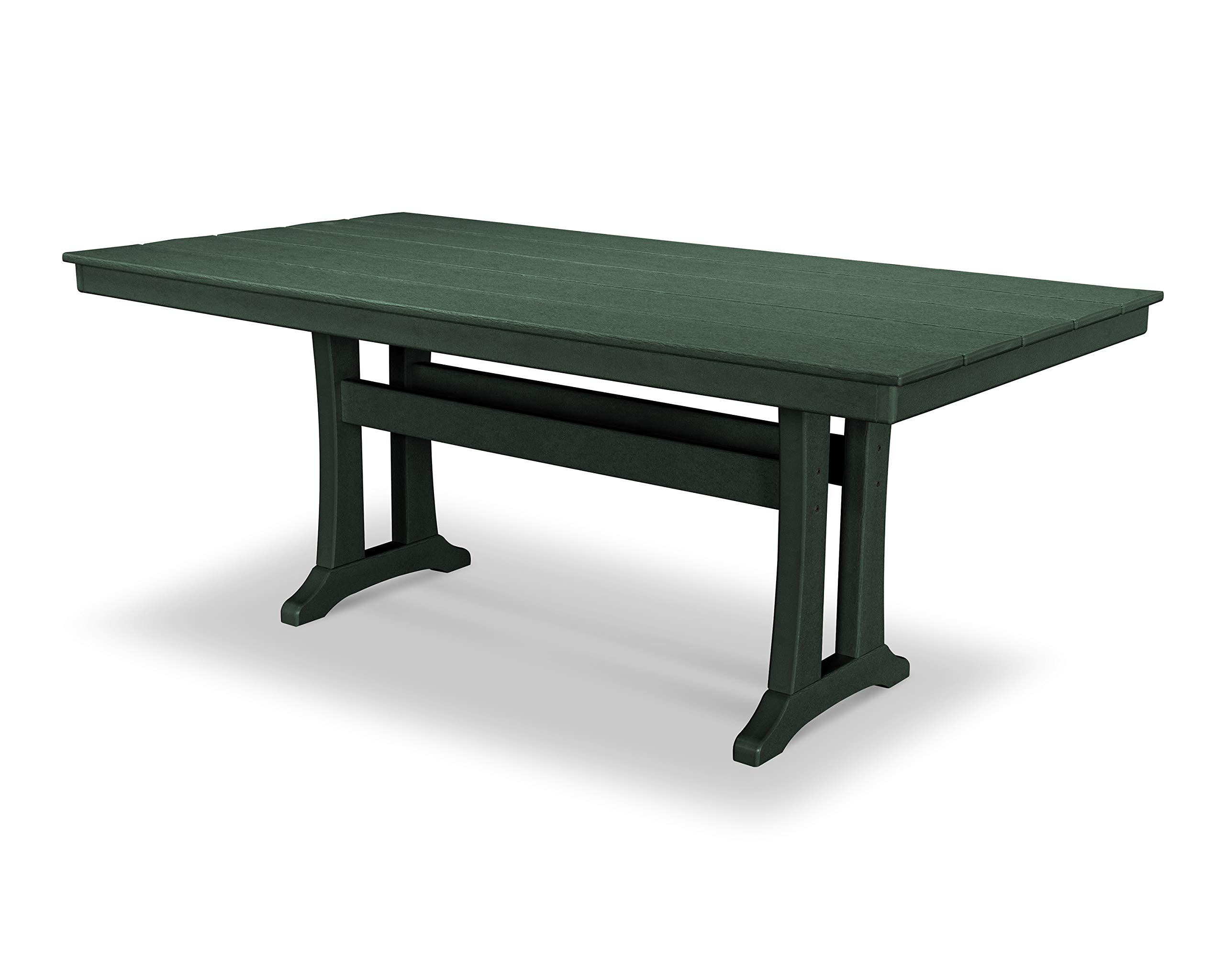 POLYWOOD® Outdoor Dining Table - Green, Weather-Resistant & Durable for Patio, Garden, and Backyard Entertaining