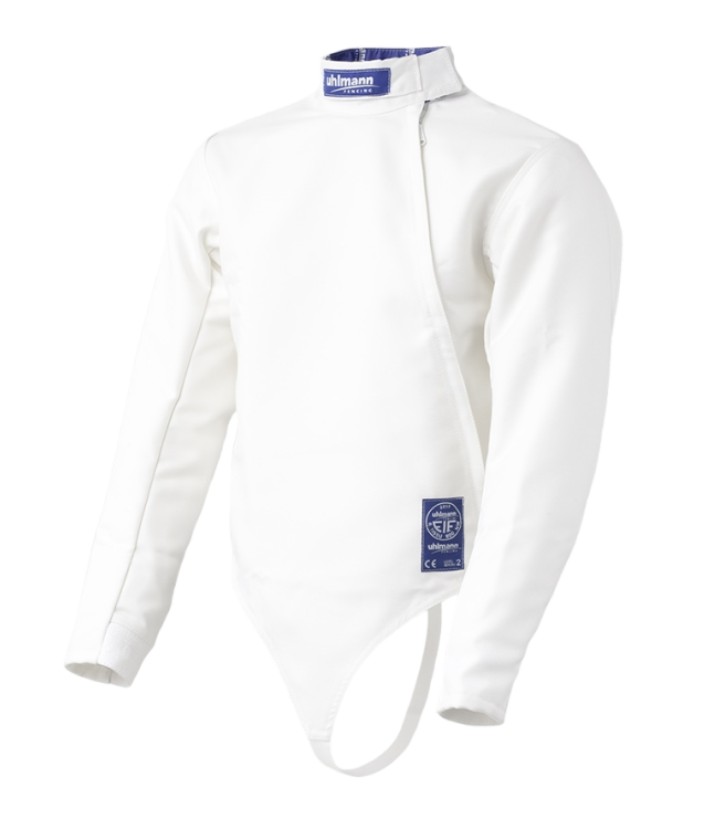 Uhlmann FIE Men's 800N Fencing Jacket - FIE Approved Protective Gear for World Cup & Competitive Saber, Foil, Epee Fencing