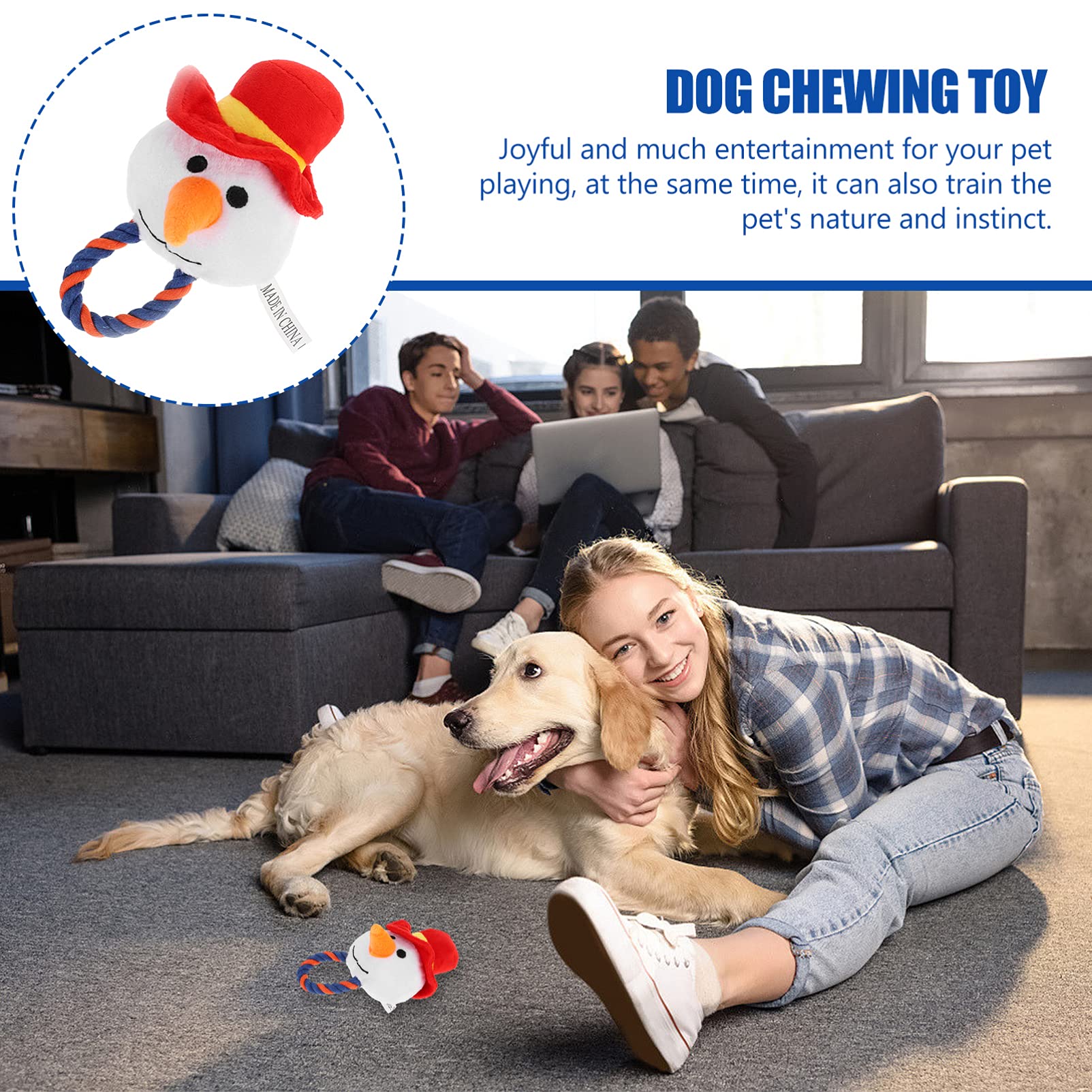 Balacoo Plush Dog Toy - Chew & Sound Puppy Toy for Training & Play