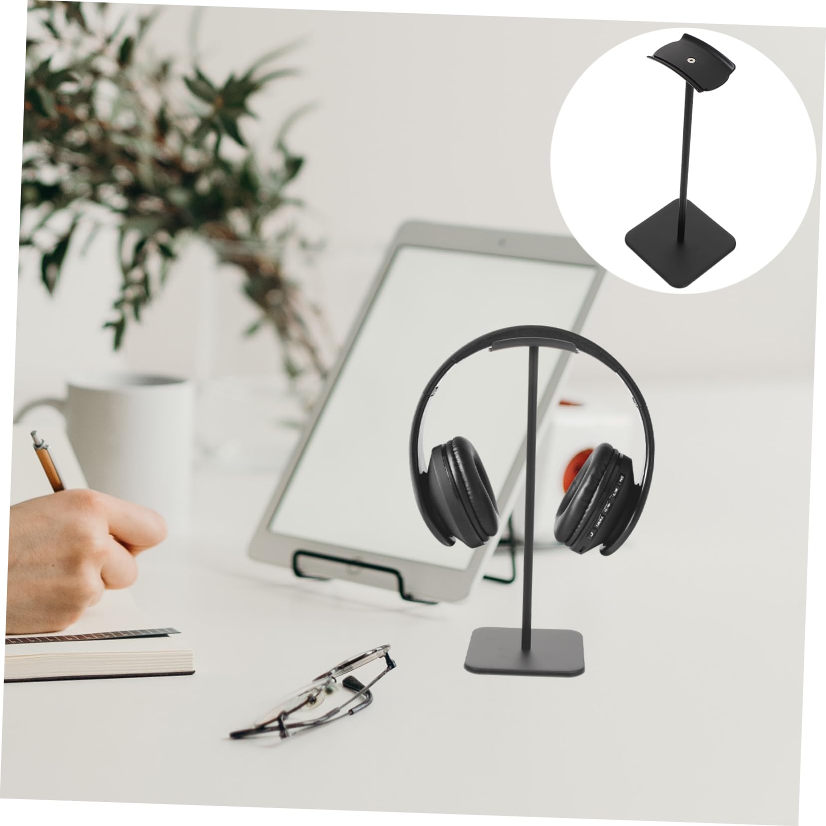 BIUDECO Gaming Headphone Stand - Adjustable Headset Holder with Smooth Finish for Desk Organization | Perfect for Gamers, Streamers & Home Office Use