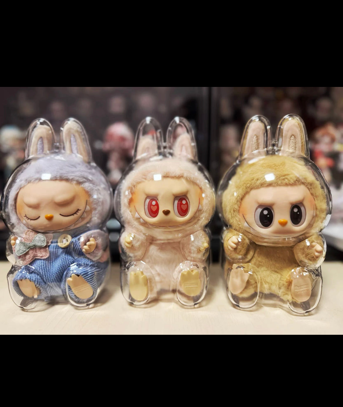 POP MART The Monsters Labubu Acrylic Display Case for Collectible Figures - Perfect for Showcasing Your Labubu Collection (Plush Not Included) - Home Decor, Office Display & Gift for Anime Fans