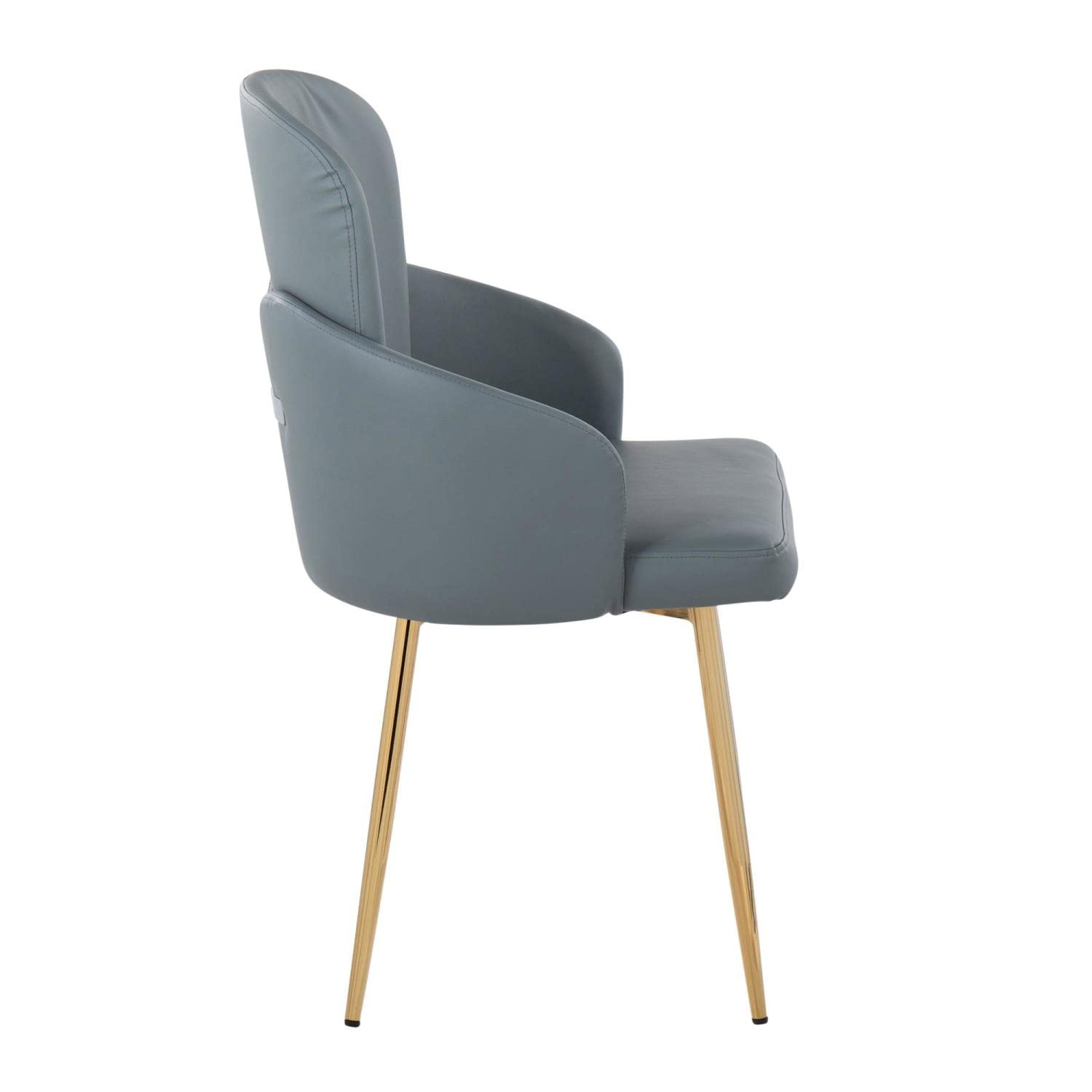 LumiSource Dahlia Upholstered Dining Chairs Set of 2 - Modern Kitchen Chairs for Dining Table - Perfect for Home, Restaurant, and Office Use