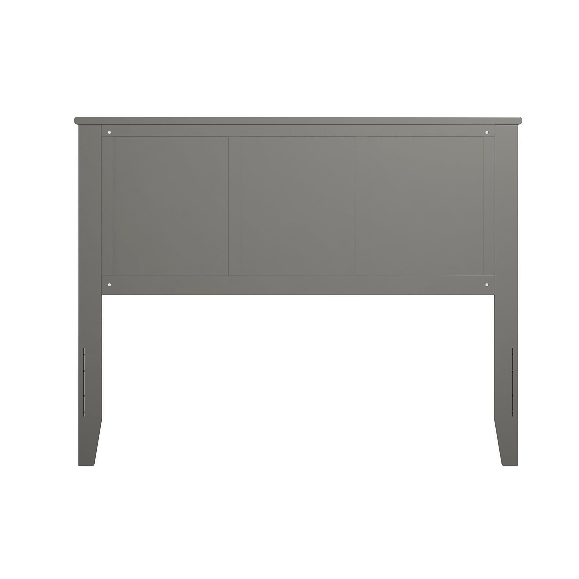 AFI Madison Solid Wood Panel Headboard with USB Charging Port - Grey - Queen/King Size Bed Frame Headboard for Bedroom, Guest Room, or Master Suite