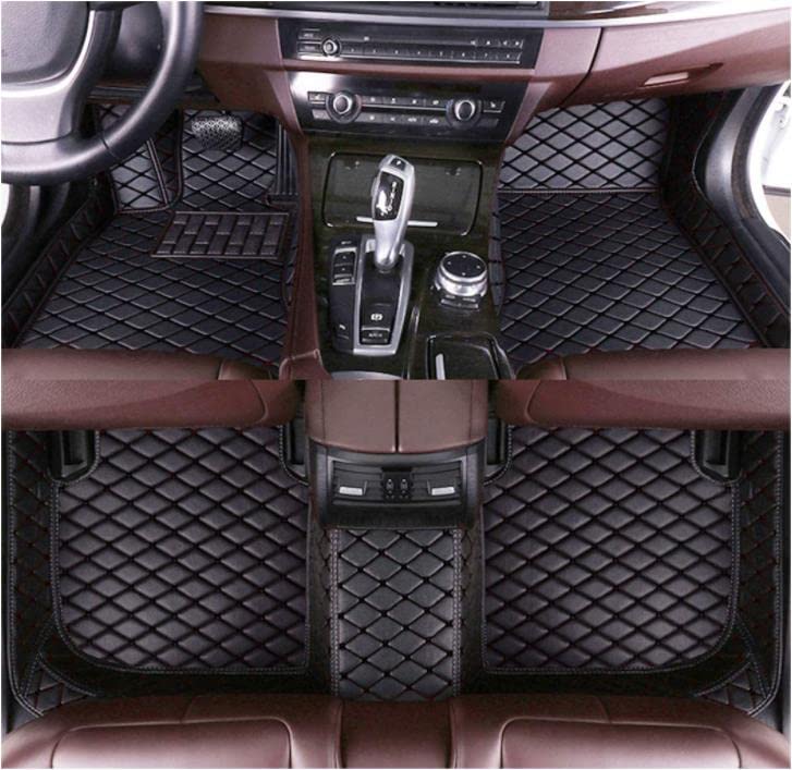 SYALEO Custom Fit All Weather Car Floor Mats - Full Coverage Leather Liners for 99% Sedan, SUV & Sports Cars (Black) | Durable Protection Against Mud, Snow & Spills | Perfect for Daily Commute, Road Trips & Off-Road Adventures