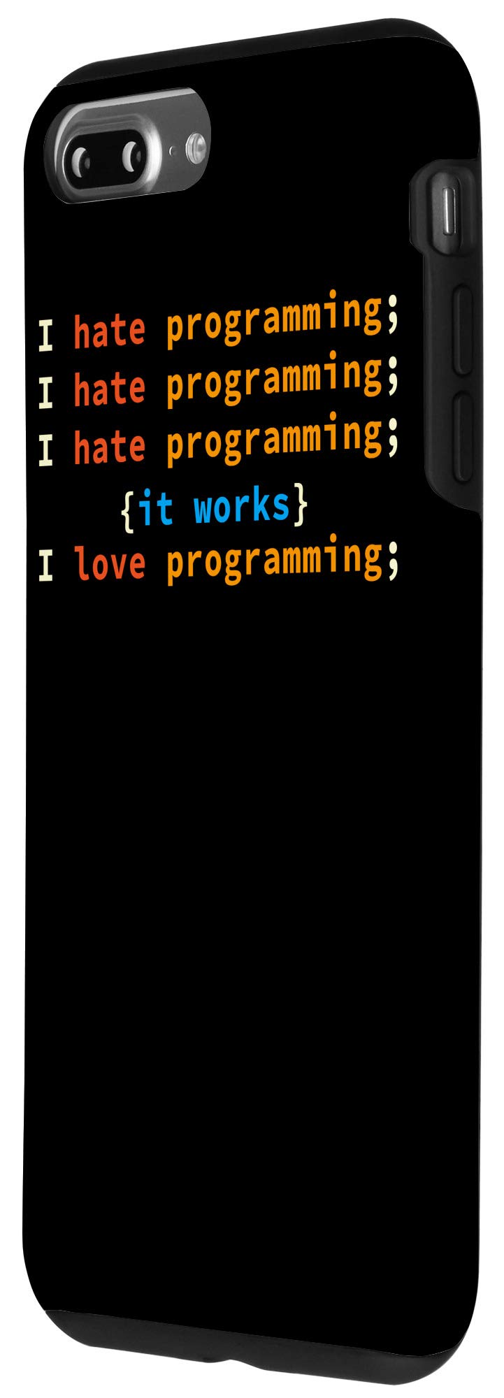 iPhone 7 Plus/8 Plus Programmer Case - Developer & Computer Scientist Geek Coder C++ Nerd Cover for Coding & Tech Enthusiasts