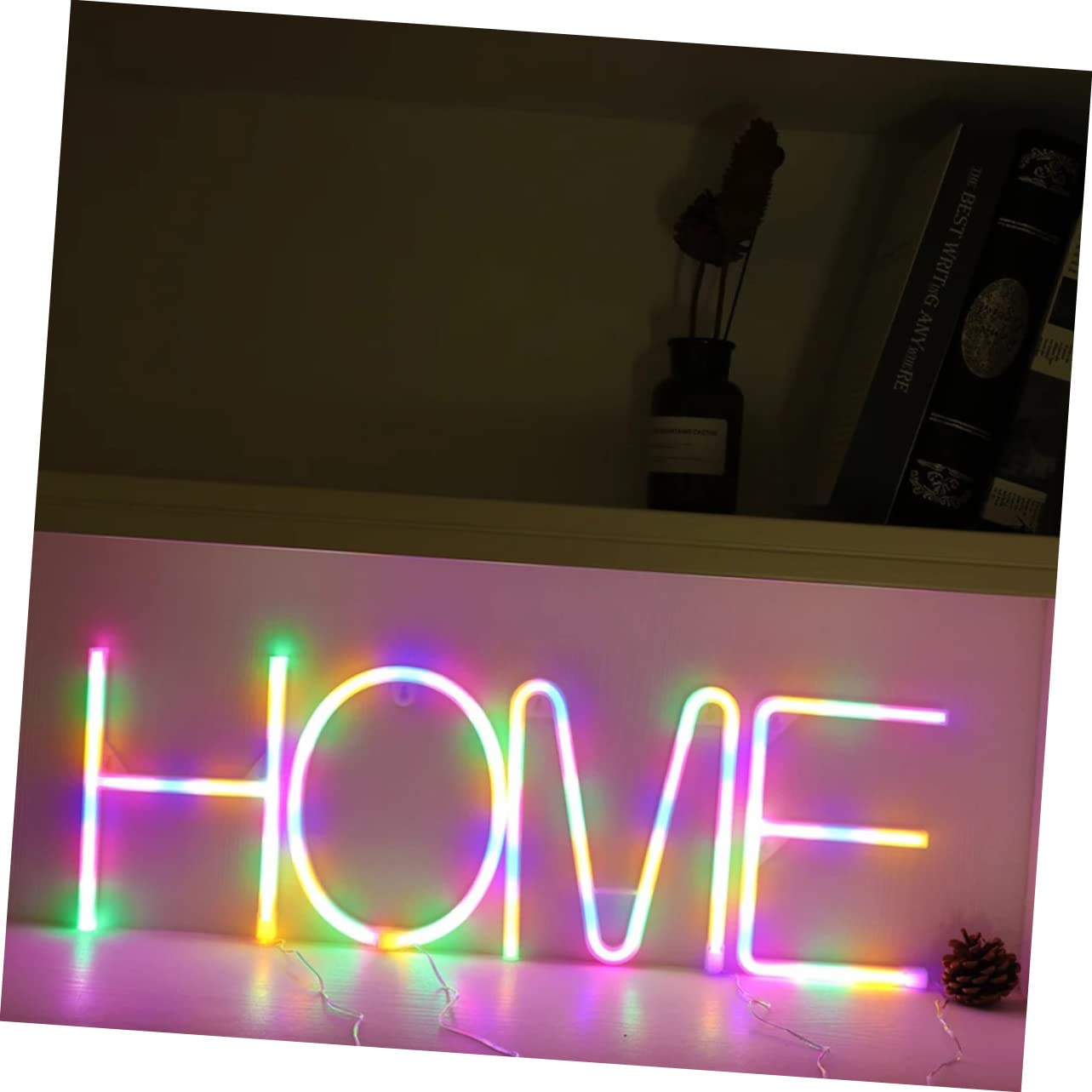 Artibetter 5-Piece LED Lighted Alphabet Letters - USB-Powered Neon Decor for Kids Room, Nursery, Wedding & Party Lighting - Ambient Night Light for Home & Bedroom