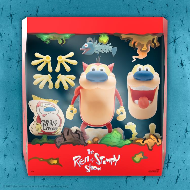 The Ren & Stimpy Show ULTIMATES! Stimpy Action Figure - Collectible Cartoon Character Toy for Fans & Nostalgic Gift for 90s Animation Lovers