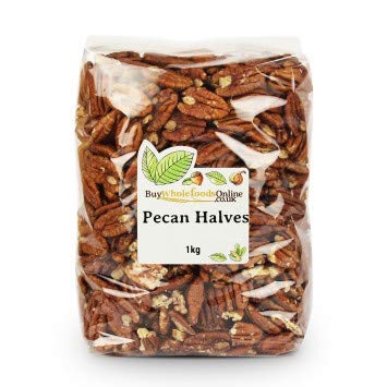 Premium Whole Foods Pecan Nut Halves - 1kg (2.2lb) Bulk Raw Pecans | Non-GMO, Gluten-Free, No Additives | Perfect for Baking, Snacking & Healthy Recipes