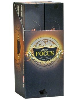 Focus Herbal Incense Sticks - 12 Pack Aromatic Sticks for Meditation, Yoga & Relaxation | Premium Natural Fragrance for Home & Spiritual Use