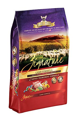 Zignature Small Breed Lamb Little Bites Dog Food - 4lb Grain-Free Dry Dog Food for Small Dogs | Perfect for Puppies & Toy Breeds | Supports Digestive Health & Shiny Coat