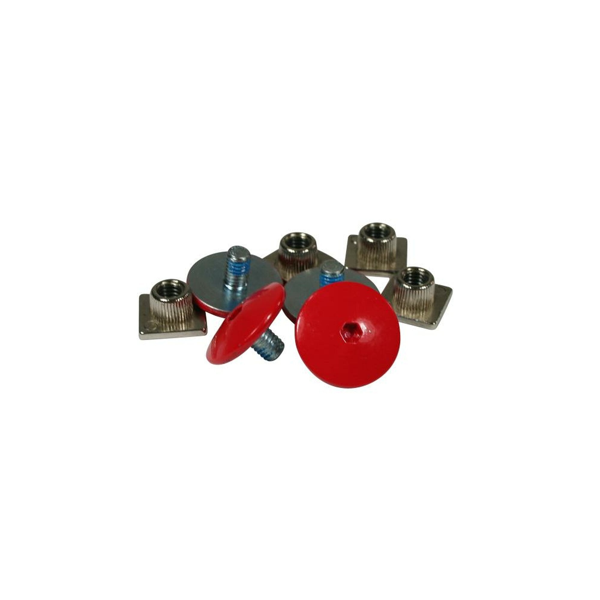 Stainless Steel Cuff Screw Set (10-Pack) - Red - Replacement Screws for Watch Bands & Bracelets - Perfect for DIY Watch Repair & Jewelry Making