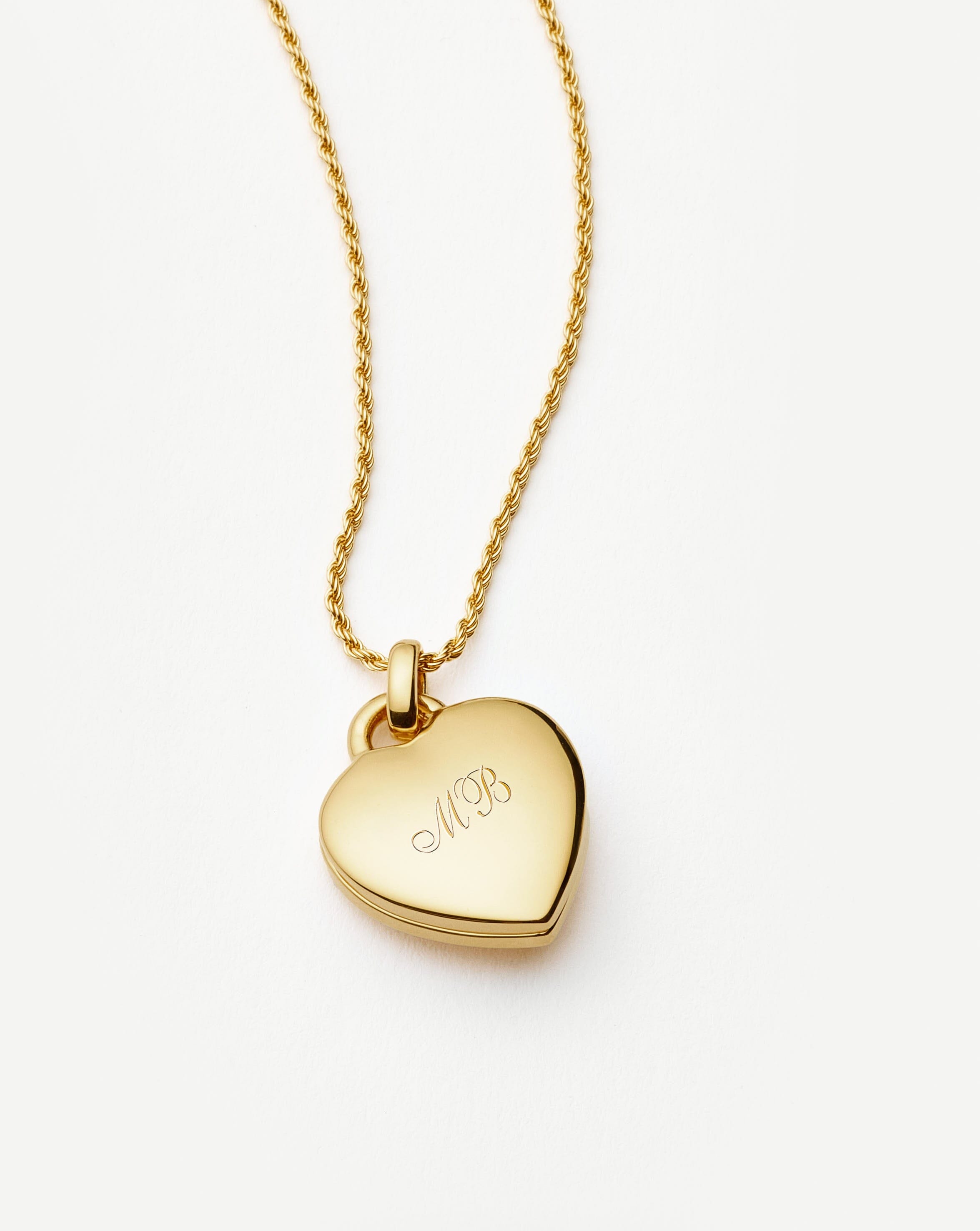 Engravable Heart Ridge Locket Pendant Necklace - 18k Gold Vermeil & Rainbow Moonstone Jewelry for Women | Personalized Gift for Mom, Wife, Girlfriend | Valentine's Day, Anniversary, Birthday Present