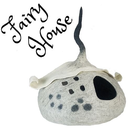 Cozy Cat Cave Deluxe - Soft & Warm Fairy House for Indoor Cats - Perfect for Napping, Sleeping & Relaxing at Home