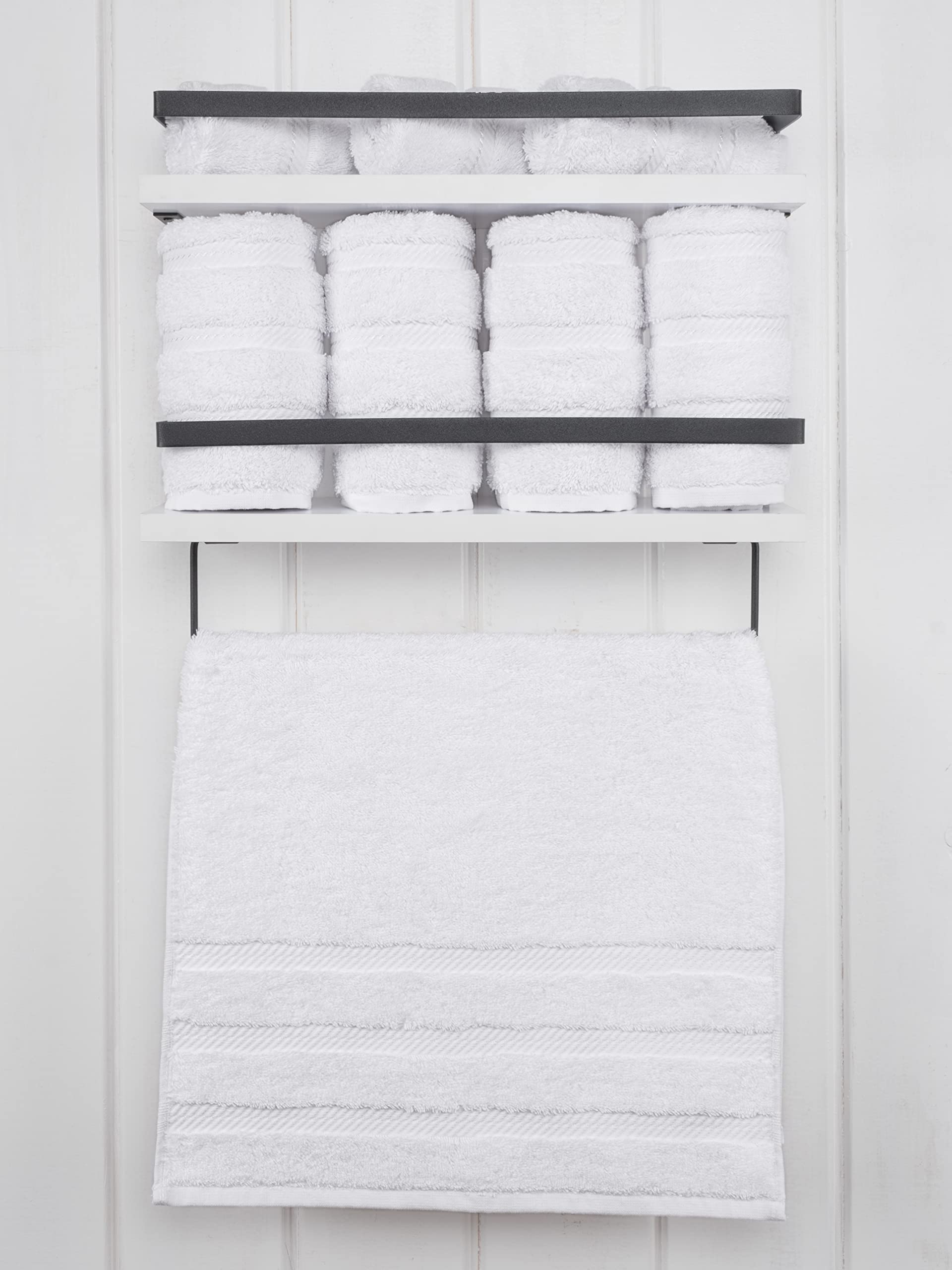 Premium 6-Piece Soft Linen Towel Set with 4 Bath & 4 Hand Towels - Luxury Spa & Bathroom Essentials for Home, Hotel, and Gift Giving