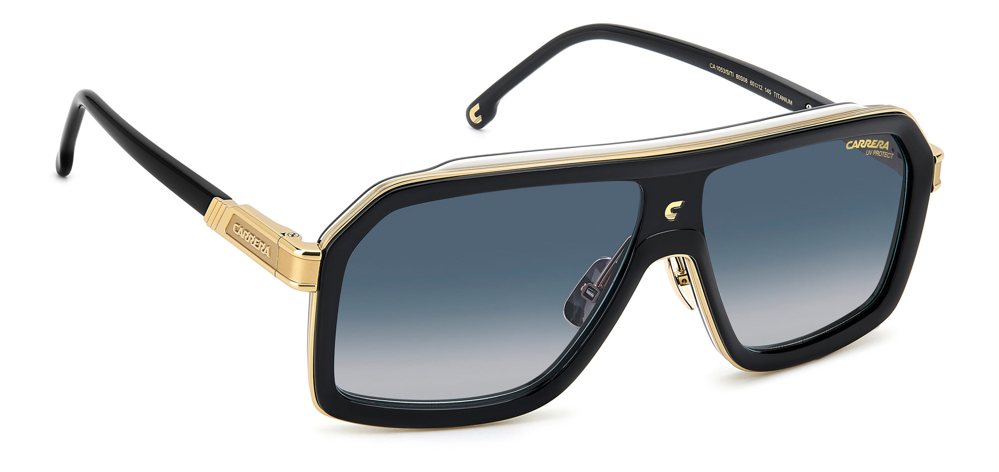 Carrera CA 1053/S/TI Men's Titanium Sunglasses - Polarized UV Protection for Driving, Running & Outdoor Sports