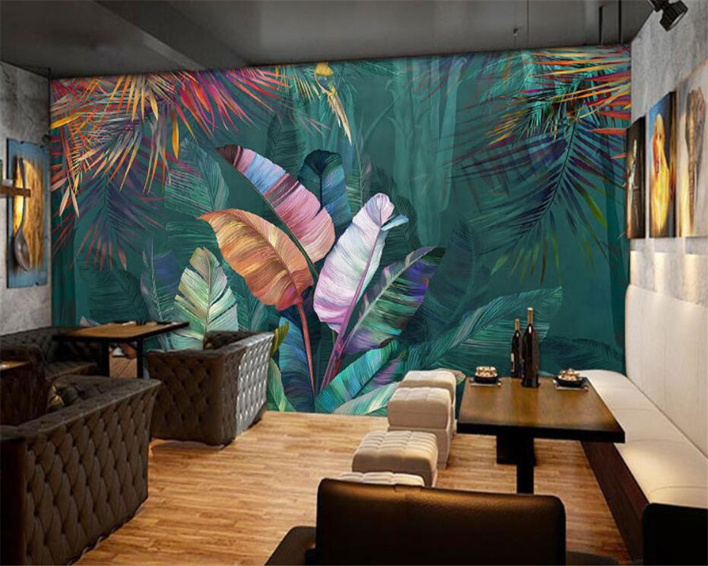 Tropical Jungle Wallpaper Mural - Premium Self-Adhesive Wall Decal for Living Room, Bedroom & Nursery - Easy Peel & Stick Installation - Perfect for Home Decor, Jungle Theme Parties & Kids Room Design