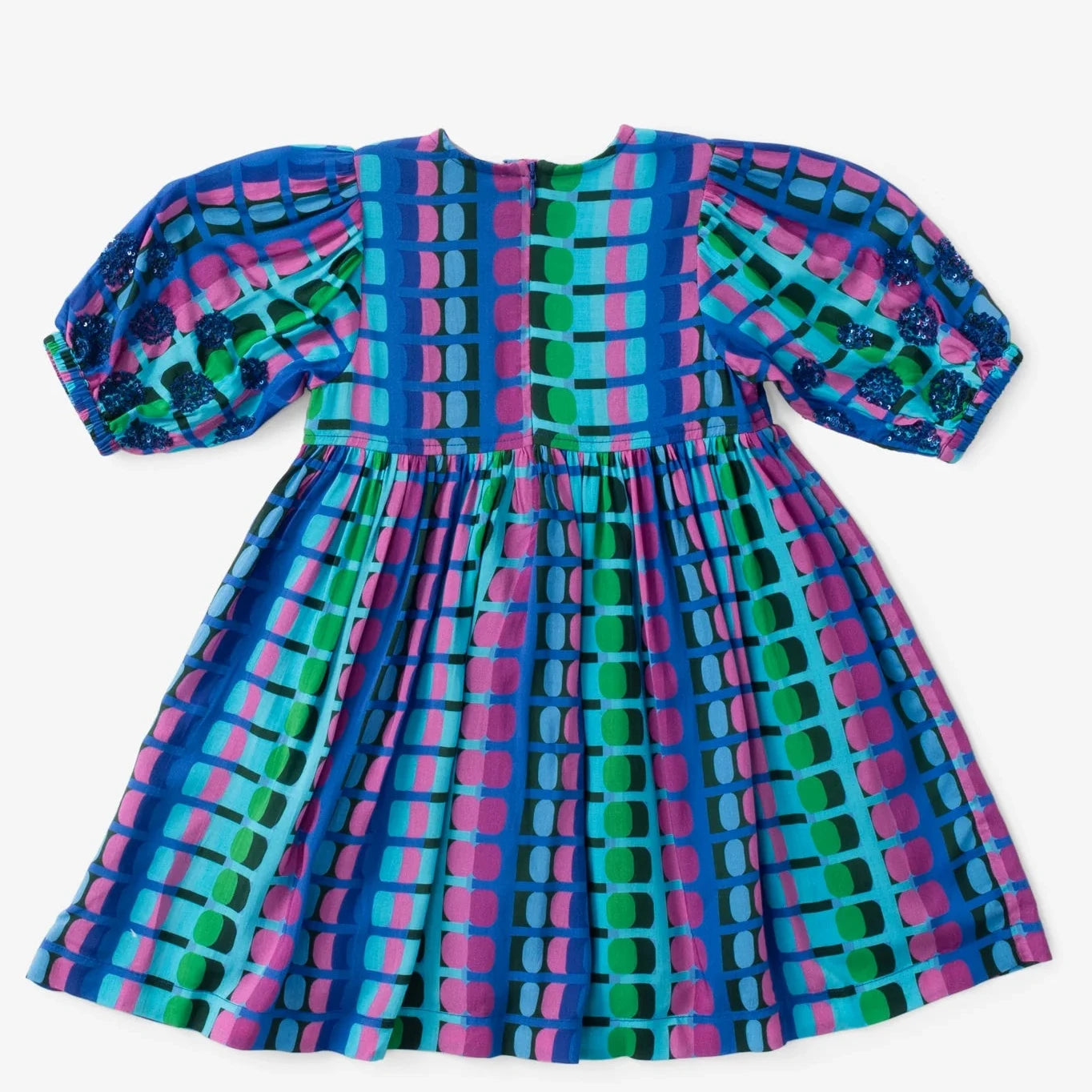 Briton Court Women's Eva Dress in Jade Geo Print - Flowy Boho Maxi Dress for Beach, Vacation & Summer Outfits