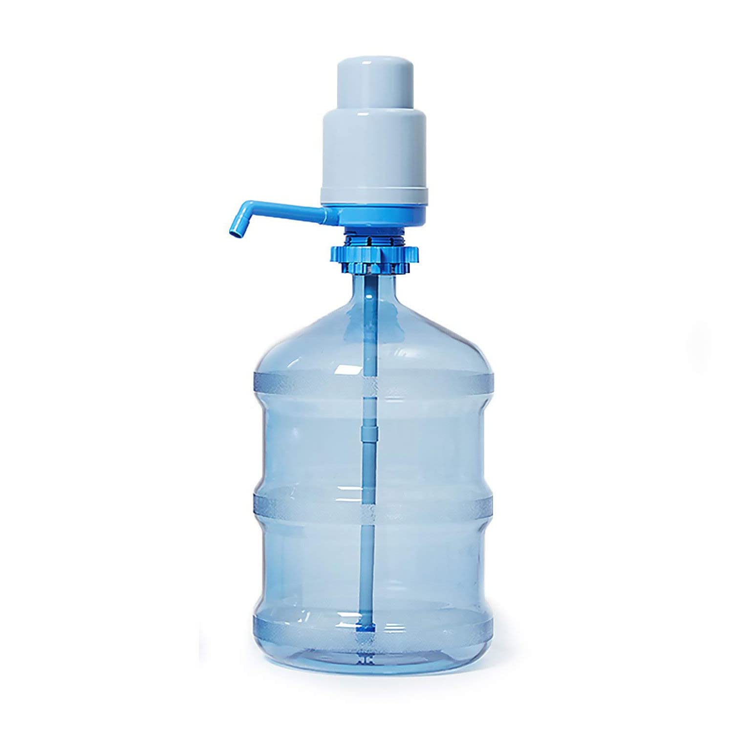 BPA-Free Manual Drinking Water Pump for 5 Gallon Bottles (52mm-55mm Crown-Top) - Portable Water Dispenser for Home, Office, Camping & Emergency Use