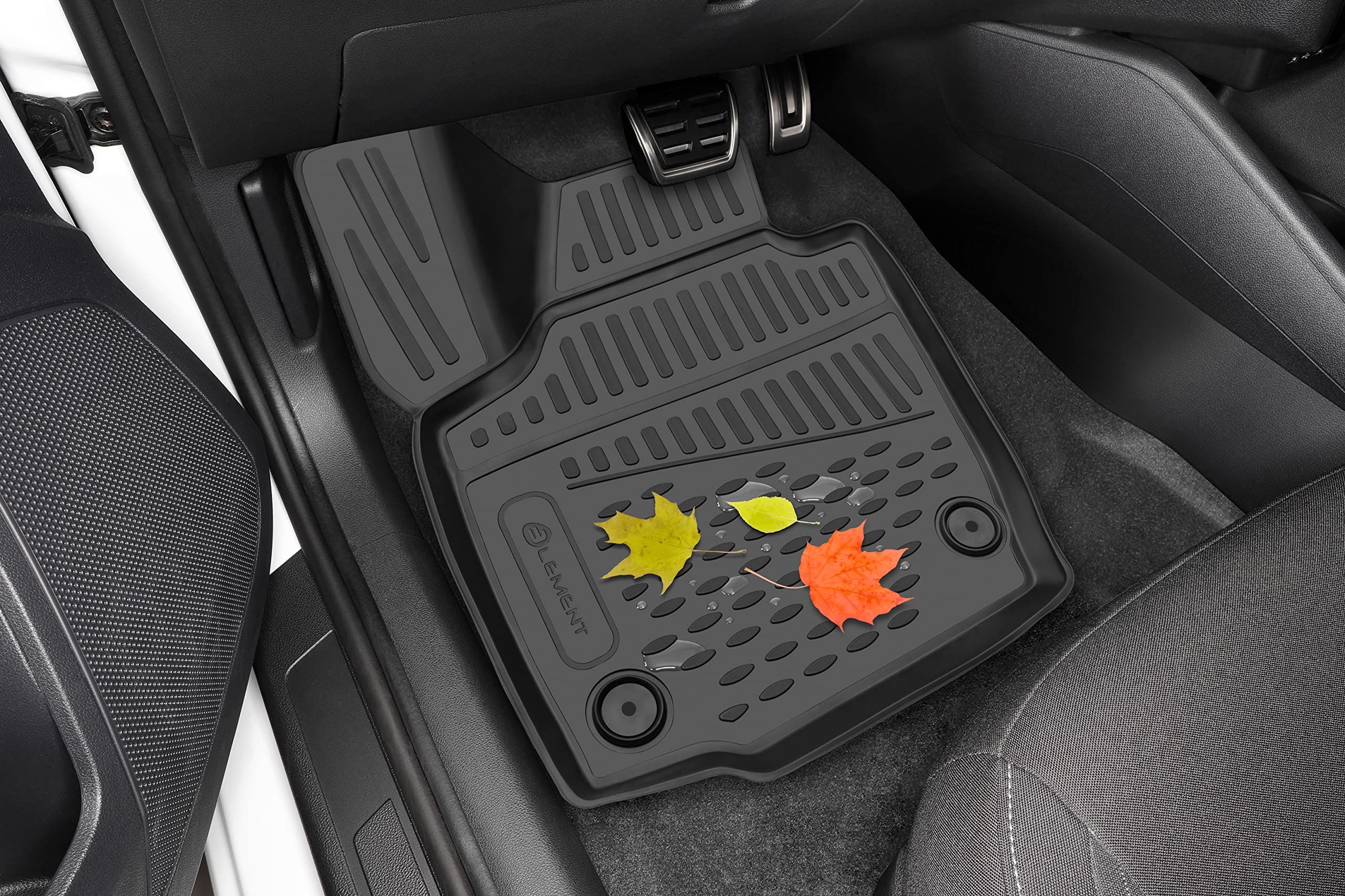 Premium Anti-Slip Rubber Floor Mats for Mitsubishi Eclipse Cross (2017-2021) - Custom Fit 3D Car Mats - Black - All-Weather Protection & Enhanced Safety - Perfect for Daily Commute, Road Trips & Off-Road Adventures