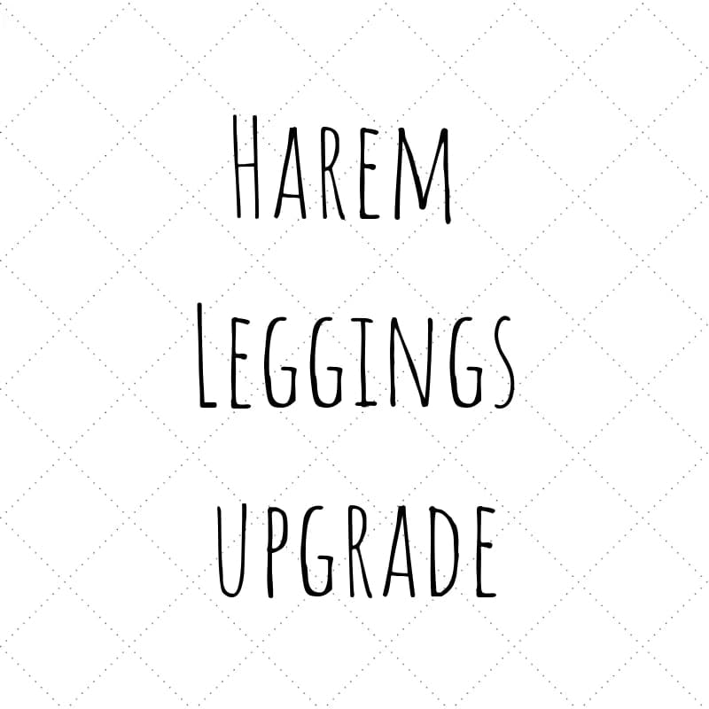 Custom Harem Leggings for Women - Stretchy Yoga Pants with High Waist & Side Pockets - Perfect for Workout, Lounge & Boho Fashion