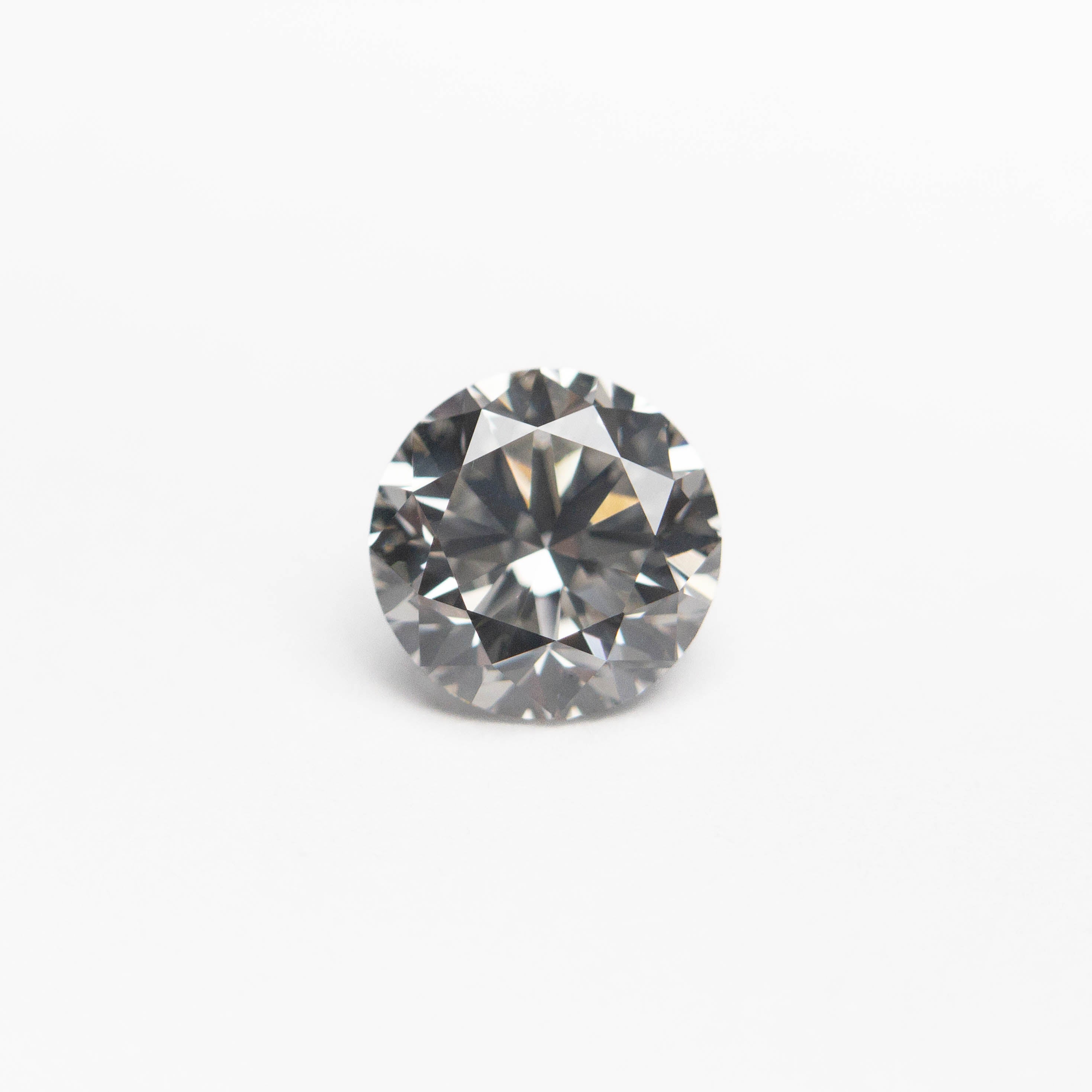 0.60ct Fancy Grey Round Brilliant Cut Diamond - 5.20x5.18x3.32mm (Item#18968-21) | Perfect for Engagement Rings & Fine Jewelry
