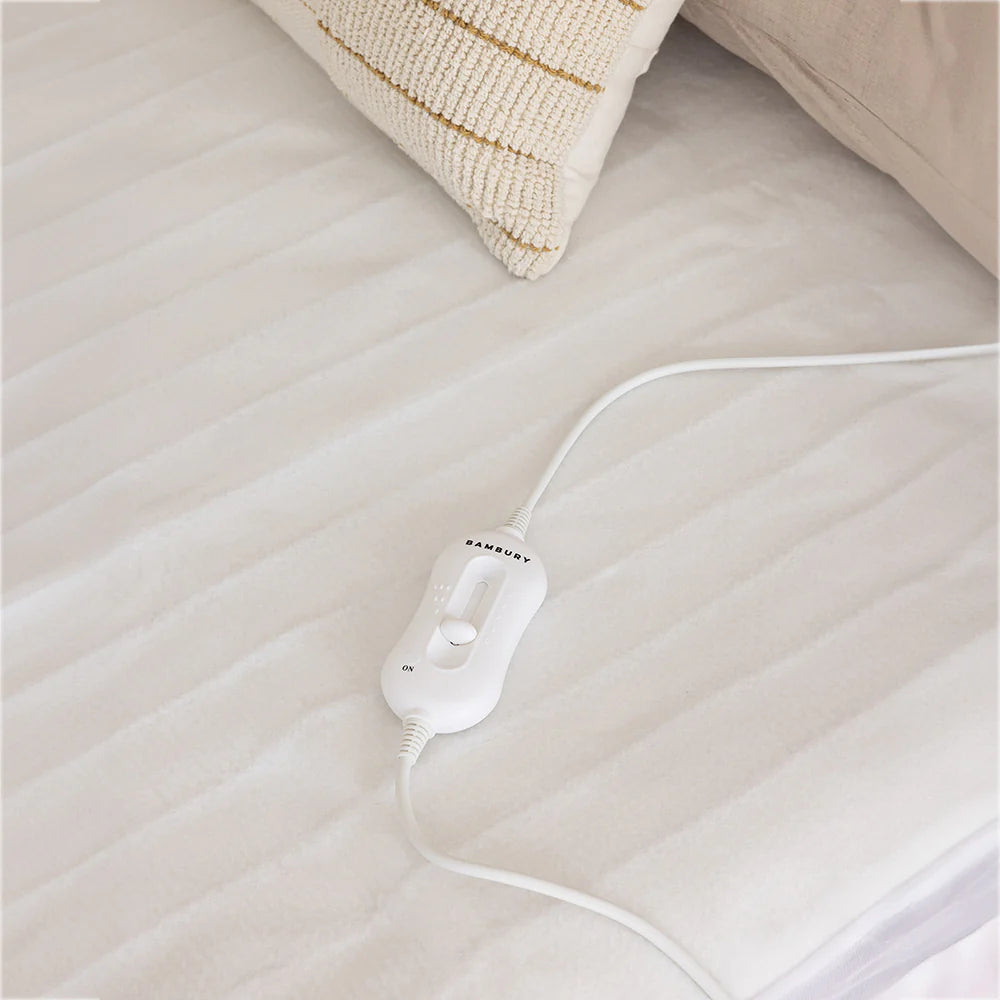 Bambury Electric Blanket - Queen Size Heated Blanket with 10 Heat Settings, Auto Shut Off | Soft Flannel for Winter Warmth | Perfect for Bed, Couch & Camping