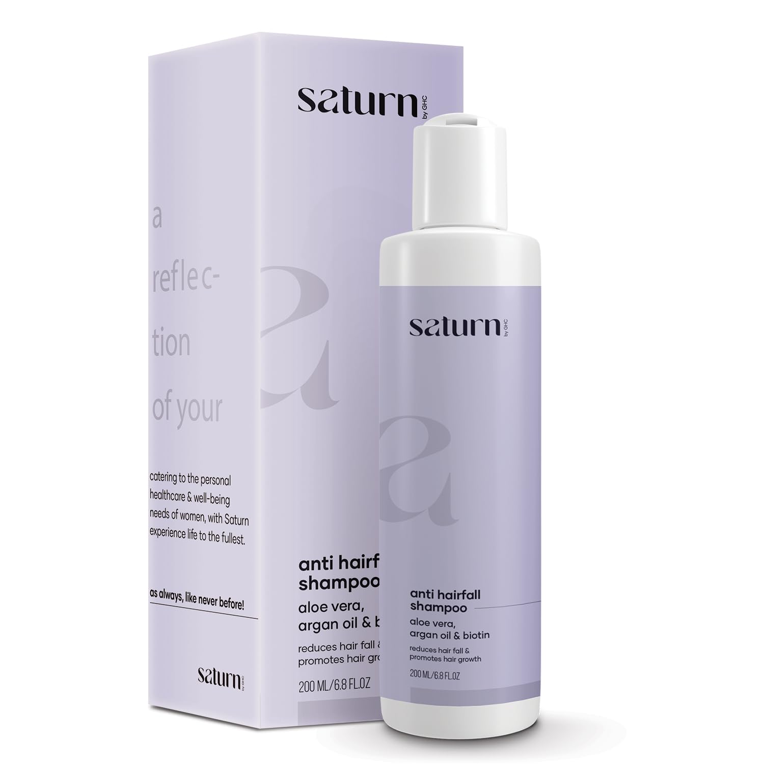GHC Growwb Saturn Hair Growth Shampoo - Anti Hair Fall & Nourishing Treatment for Thicker, Healthier Hair - 200ml (Pack of 1) - Perfect for Daily Use & Scalp Care Routine