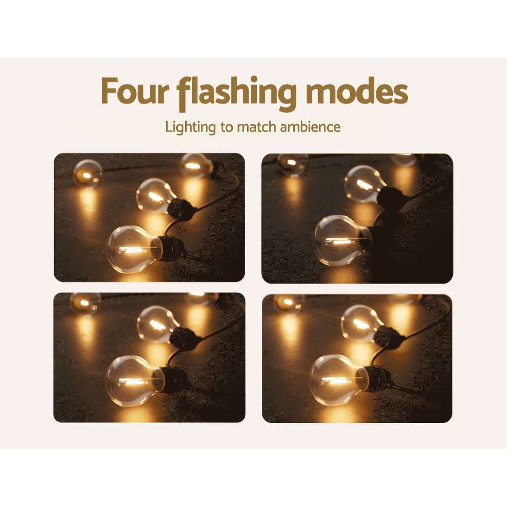 17m Solar Powered LED String Lights Outdoor - Waterproof Fairy Lights for Garden, Patio, Christmas Decor (2 Pack) - Perfect for Backyard Parties, Wedding Decorations & Holiday Lighting