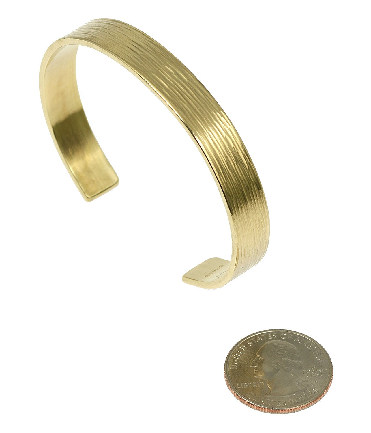 10mm Wide Bark Texture Gold Tone Brass Cuff Bracelet for Women - Elegant Boho Jewelry for Everyday Wear & Special Occasions