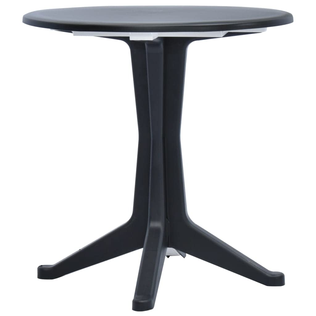 Round Plastic Outdoor Patio Table - 27.6