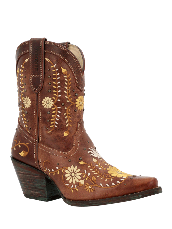 Durango DRD0439 Women's Crush Western Boot - Golden Wildflower Design for Cowgirl Fashion & Country Dancing
